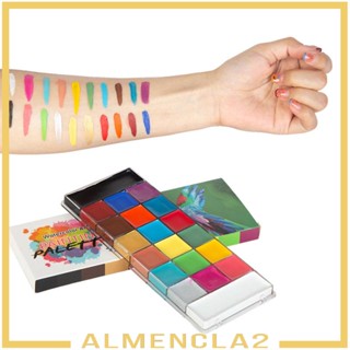 [Almencla2] พาเลทสีเพ้นท์ร่างกาย สําหรับปาร์ตี้ฮาโลวีน คริสต์มาส