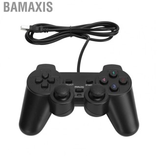 Bamaxis Wired Game Controller Retro Handle USB Gamepad with 5 Feet Cable for PS2 Black