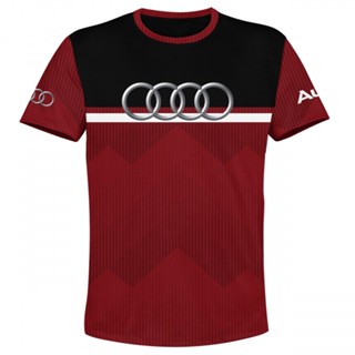 เสื้อกีฬาแขนสั้น ลายทีมออดี้ D027 3D