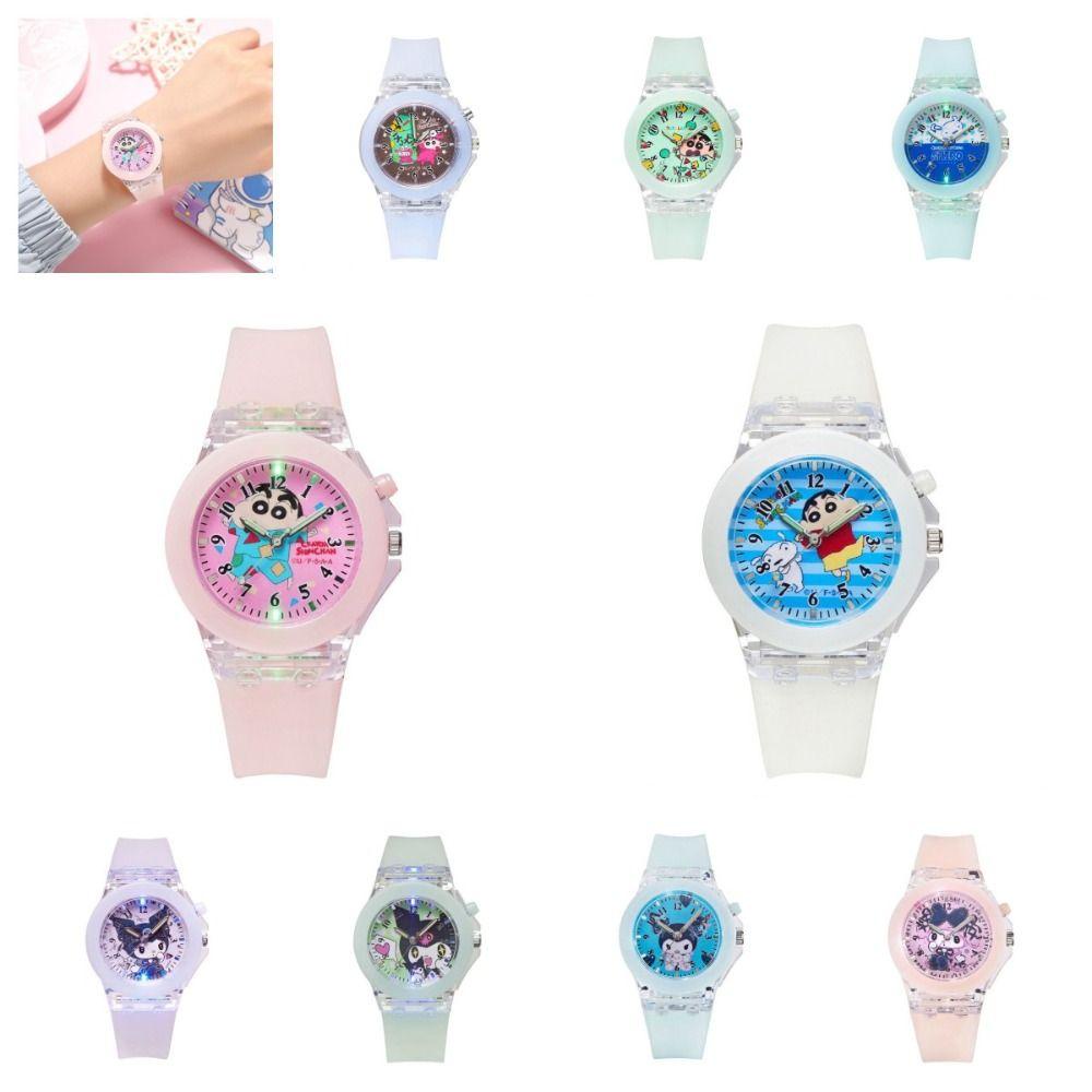 Bo Crayon Shin-Chan นาฬิกาข้อมือควอทซ์แฟชั่น สายพลาสติก กันน้ํา แบบพกพา สําหรับเด็ก