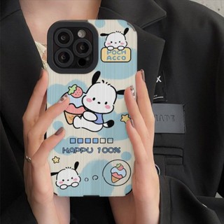 เคสโทรศัพท์มือถือนิ่ม กันหล่น ลายสุนัขพีชช่า แนวตั้ง สําหรับ iPhone Apple 14 11 12 13 promax 11pro 6G7 8 14pro 14promax xs xr xsmax