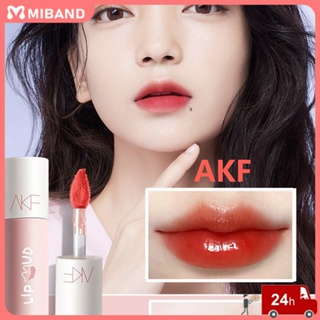 พร้อมส่ง Akf Matte Lipstick Lip Mud Femele 20 Colors Long Lasting Lip Gloss Waterproof Lip Glaze Non-fading Lip Gloss Cheek Dual-use Blush Women Students