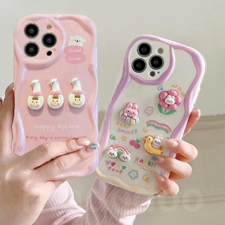 Casing infinix Hot 30 Play 30i 20 20i 4G Note 30 5G 12 G96 11 10 Play 9 Pro 8 Lite Smart 7 6 Plus 5 2020 2021 2023 Cute Cream Edge 3D Rabbbit Duck Flower Rainbow Alpaca Girl Doll Cartoon Fine Hole Airbag Shockproof Soft Phone Case NY 07