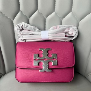 Tory BURCH TB มาใหม่ กระเป๋าสะพายไหล่ หนังมันวาว ลายโลโก้ T คู่ สําหรับผู้หญิง 147831