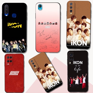 เคสโทรศัพท์มือถือ ซิลิโคน Tpu ลายศิลปินเกาหลี IKON สีดํา สําหรับ vivo Y02s Y16 Y22S Y22 V25 5G V25e X80 lite Y77 5G