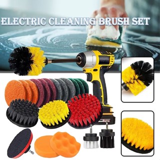 12PCS Cleaning Drill Brush Cleaner Combo Tool Kit Electric Drill Power Scrubber