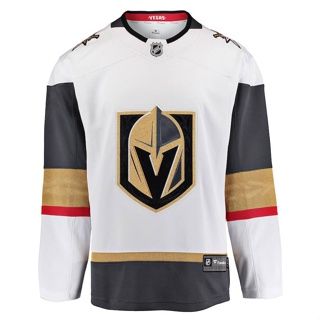 เสื้อกีฬาแขนยาว ลาย HQ1 NHL Vegas Golden Knights Away Jersey สีขาว พลัสไซซ์ QH1