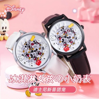 (($Most Popular$) Disney นาฬิกาข้อมือเรืองแสง กันน้ํา สําหรับเด็กนักเรียนประถม