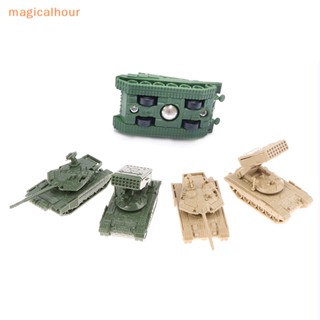 Magicalhour^^ โมเดลจรวดพลาสติก 4D T-90MS 1/144 ของเล่นสําหรับเด็กผู้ชาย 1 4 ชิ้น