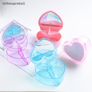 Inthespreba1^^ สีชมพู หัวใจ กล่องเก็บเครื่องประดับ เดสก์ท็อป กล่องเก็บเครื่องประดับ ความรัก *ใหม่