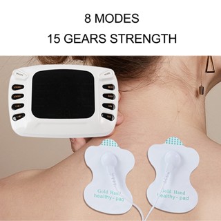  Fairy &amp; Magic Dual Channel Tens Unit 8 Modes 15 Gears เครื่องนวดชีพจรความถี่ปานกลางหน้าจอสีสันสดใสพร้อมรองเท้าแตะปลั๊ก EU 100-240V