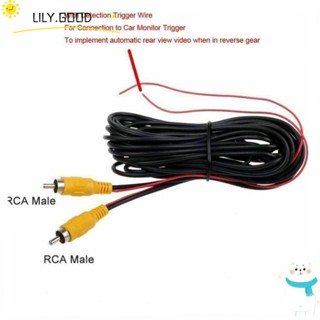 LILY Lily สายเคเบิลต่อขยายวิดีโอ RCA 10 เมตร สําหรับกล้องมองหลังรถยนต์