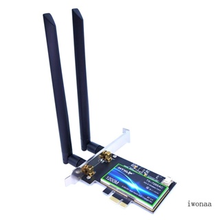 Iwo การ์ดรับสัญญาณ Wifi ไร้สาย Dual Band 867Mbps สําหรับ 7265AC PCi-e 802 11ac บลูทูธ-com 4