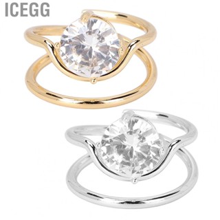 Icegg Finger Nail Ring  Stylish Delicate Pattern Art for Salon