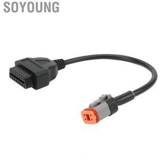 Soyoung OBD Diagnostic Cable 4 Pin OBD2 Fast Data Transfer for Motorcycle