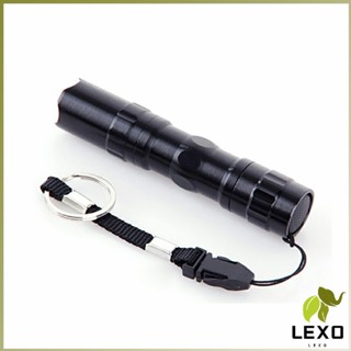 LEXO ไฟฉาย LED พร้อมสายคล้อง สำหรับพกพา ใช้ถ่าน AA 1 ก้อน **ไม่แถมถ่าน** portable flashlight