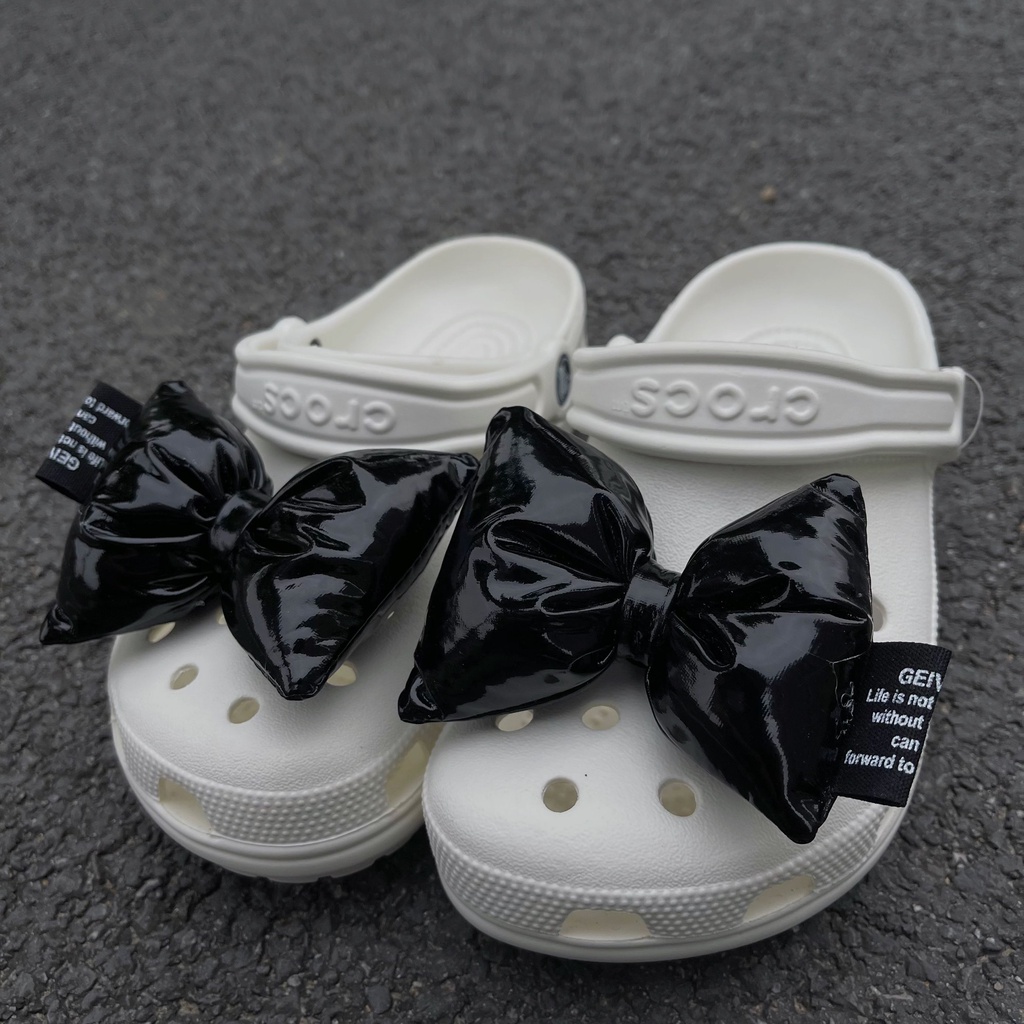 2pcscandy โบว์crosc charms อุปกรณ์เสริม crosc charm ชุด crosc clog jibbits รองเท้าหัวเข็มขัดรองเท้าตกแต่ง