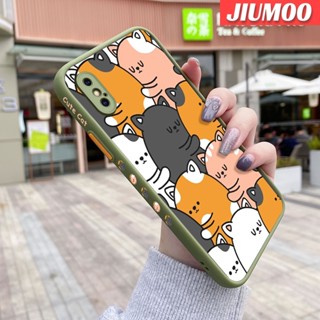 สําหรับ iPhone X Xs Xr Xs Max เคสการ์ตูนแมวน่ารัก รูปแบบแฟชั่น บาง ฝ้า เคสโทรศัพท์แข็ง ซิลิโคน ป้องกัน เคสกันกระแทก