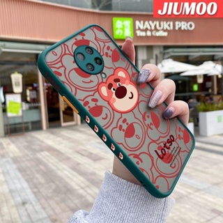 เคสซิลิโคนนิ่ม แบบใส ขอบสี่เหลี่ยม ลายหมีสตรอเบอร์รี่ กันกระแทก สําหรับ Xiaomi Mi POCO F2 Pro Redmi K30 Pro POCO X2 POCO F2