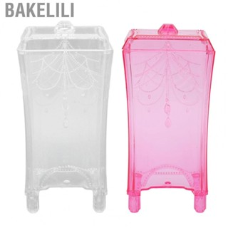 Bakelili Cotton Pad Holder  Plastic Pretty Design Neat Organization Makeup Box for Bedroom