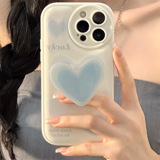 เคสโทรศัพท์มือถือ ลายหัวใจ พร้อมขาตั้ง สําหรับ Apple iPhone 14promax Air Cushion 13 14 13 12 11 PROMAX XS XR XSMAX SE2020 6 7 8PLUS MINI 12Pro