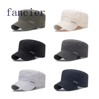 Fancier หมวกเบสบอล ผ้าตาข่าย ระบายอากาศ แห้งเร็ว เหมาะกับฤดูร้อน สําหรับผู้ชาย เล่นกีฬา ขี่จักรยาน วิ่ง