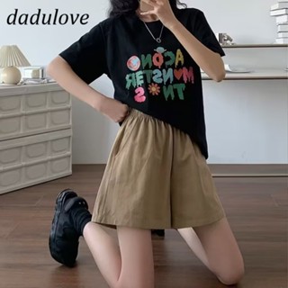 DaDulove💕 New Korean Version of INS Thin Casual Pants Niche High Waist Wide Leg Pants Large Size Hot Pants Shorts