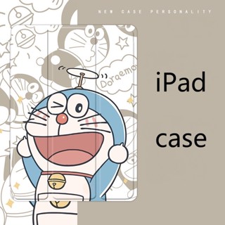 เคส ลายการ์ตูนโดราเอมอน พร้อมช่องใส่ปากกา สําหรับ ipad air1 2 3 4 5 mini 1 2 3 4 5 6 pro 11 2022 gen10 2017 2018 10.2 gen7 8 9