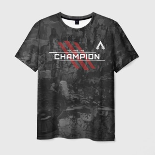 เสื้อยืด พิมพ์ลาย You Are The Champion 3 มิติ สําหรับผู้ชาย