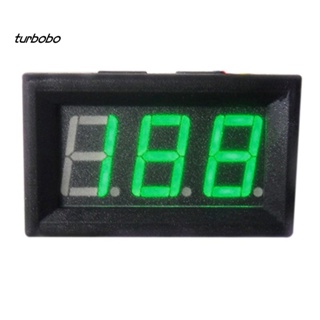 Turbobo Mini DC 0-30V 3-Digital LED Display Mini โวลต์มิเตอร์ทดสอบแรงดันไฟฟ้าแผงทดสอบ