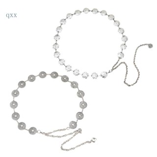 Ch*【พร้อมส่ง】เข็มขัดโซ่โลหะ ลําลอง สําหรับผู้หญิง