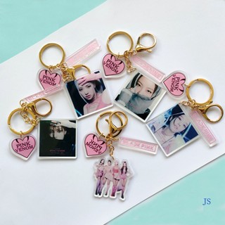 Js BP Pink INK &lt; BORN P INK &gt; พวงกุญแจอะคริลิค สองด้าน สามชิ้น จี้ดาว สินค้า