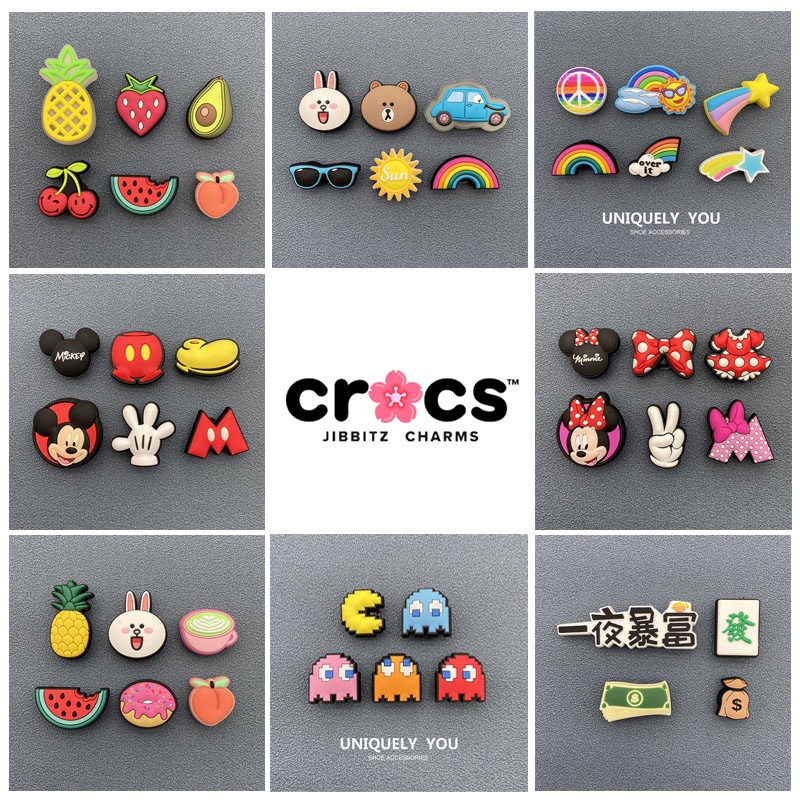JIBBITZ Crocs charms ตัวติดรองเท้า ชุดDIYน่ารัก ตัวติดรองเท้า Crocs