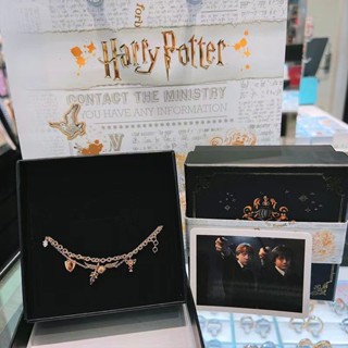 ♥ข้อเสนอพิเศษ!Harry Potter Series Merchandise X Korea OST ของแท้ ชื่อข้อต่อ|สายโซ่คู่ ชุบทอง ไม่จางหาย