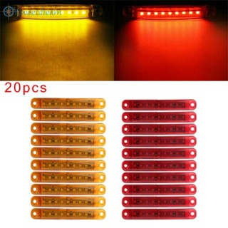 ไฟหรี่ข้าง ABS DC 12-24V IP67 ไดโอดเปล่งแสง 9 ดวง 20 ชิ้น