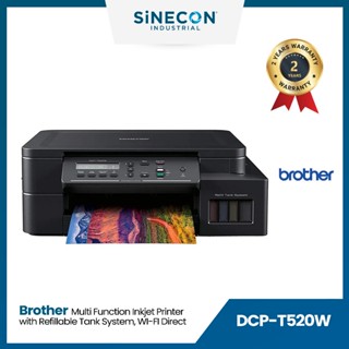 Brother Printer เครื่องพิมพ์ DCP-T520W เครื่องพิมพ์มัลติฟังก์ชันอิงค์แท็งก์ มาพร้อมการสั่งพิมพ์ไร้สาย