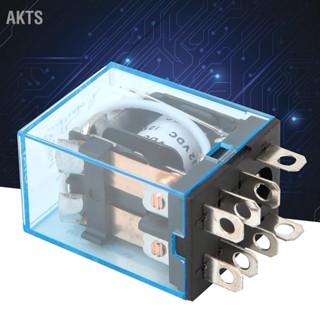 AKTS 10 ชิ้น LY2NJ 5A AC/DC 8 พิน DPDT รีเลย์ไฟฟ้าขดลวดแม่เหล็กไฟฟ้า