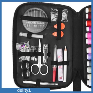 [Dolity1] ชุดอุปกรณ์เย็บผ้าฉุกเฉิน แบบพกพา พร้อมกระเป๋า