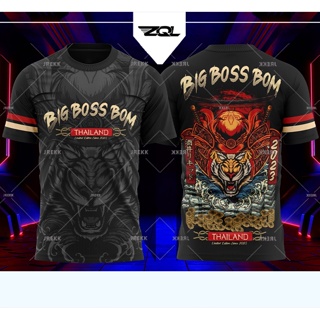 [พร้อมส่ง] เสื้อกีฬาแขนสั้น ลายทีม big boss bom borong murah สําหรับผู้ชาย