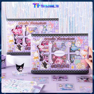 Sanrio Sticker 60pcs/set Journal Paper Sticker Kit Student Cute Cartoon Notebook/stationery DIY Decorative Sticker Boxed (toyszone.th)