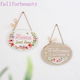 FALLFORBEAUTY ป้ายต้อนรับ แบบสองด้าน สวยหรู แฮนด์เมด สําหรับตกแต่งบ้าน สวน