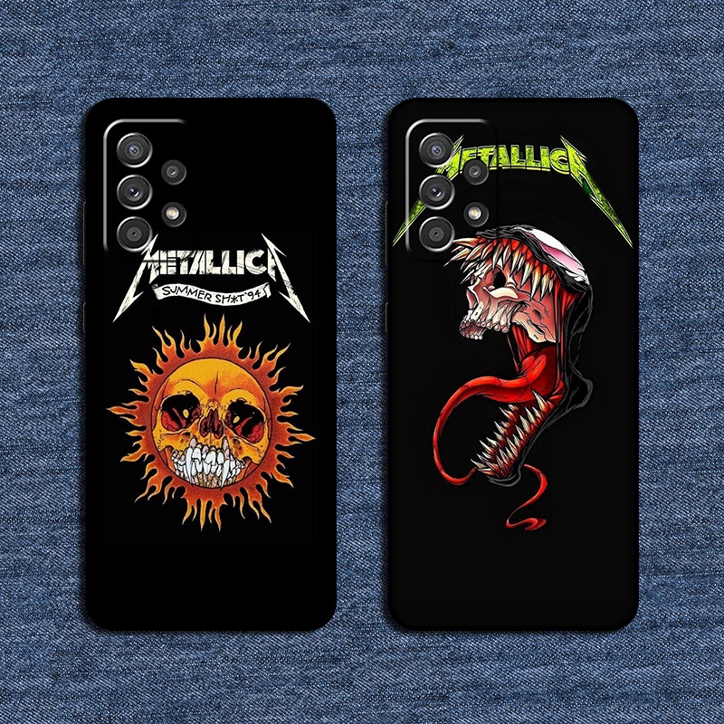 เคสสําหรับ Samsung galaxy A33 A53 A72 A73 5G metallica เคสโทรศัพท์ซิลิโคนเหลวแบบนิ่ม - รูปที่ 2