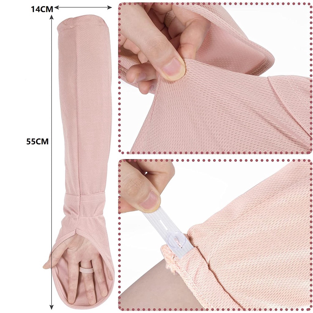 ถุงมือกันแดด ขนาดใหญ่ ป้องกันรังสียูวี DS5R เหมาะกับฤดูร้อน สําหรับขี่จักรยาน - รูปที่ 7