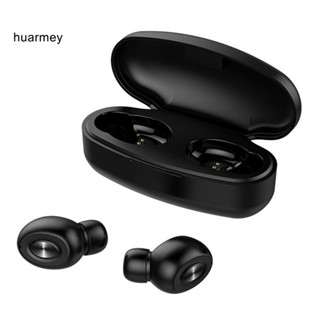 Huarmey X18-TWS หูฟังสเตอริโอ บลูทูธ 5.0 แบบพกพา พร้อมกล่องชาร์จ