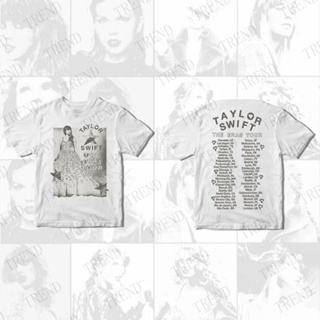 เสื้อยืดแขนสั้นลําลอง ผ้าฝ้าย พิมพ์ลาย Taylor Swift The Eras Tour Photo Merch แฟชั่นฤดูร้อน สไตล์วินเทจ สําหรับผู้ชาย และผู้หญิง