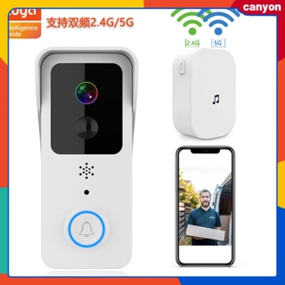 Tuya Wifi Smart Video Doorbell Hd 1080p Ip Camera Two-way Video Intercom With Ir Night Vision 24 Hours Real Time Monitoring Home Security System canyon