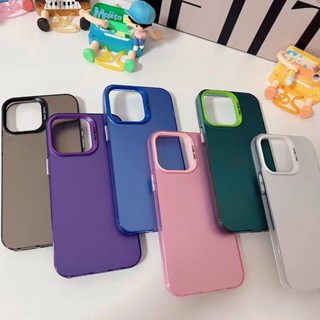 เคสโทรศัพท์มือถือ แบบนิ่ม สีสันสดใส สําหรับ iPhone 11 11pro 11promax 12 14 14promax 13 13promax 13pro pro 12promax