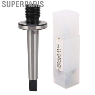 Superparis Drill Chuck Arbor MT1 Shank To 5/8in 16 Thread Lathe Adapter