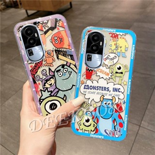 เคสโทรศัพท์มือถือ TPU แบบนิ่ม ลายการ์ตูนมอนสเตอร์ กันกระแทก สําหรับ OPPO Reno10 Pro+ Pro Plus 5G Reno 10 Reno10Pro+ 2023 Reno 10 Reno10Pro+