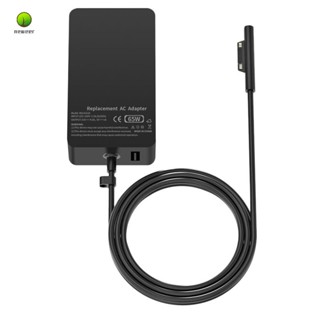 อะแดปเตอร์ชาร์จแล็ปท็อป แบบแม่เหล็ก 65W 15V 4a 2.3M ปลั๊ก US สําหรับ Surface BOOK 2 3 Surface Laptop 3 Surface PRo X 7 6